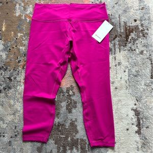 Lululemon Wonder Train HR Tight 25” fuschia NWT